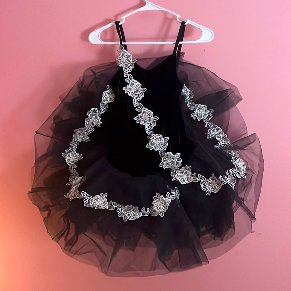 Revolution Black floral dance costume